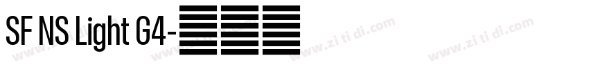 SF NS Light G4字体转换